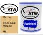 Preview: Mazda, Shine Gold Metallic, M6: 1L Lackdose, von ATW Autoteile West.